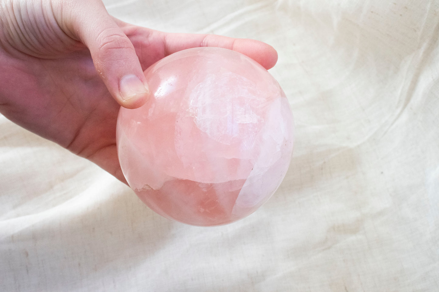 Large Rose Quartz Sphere