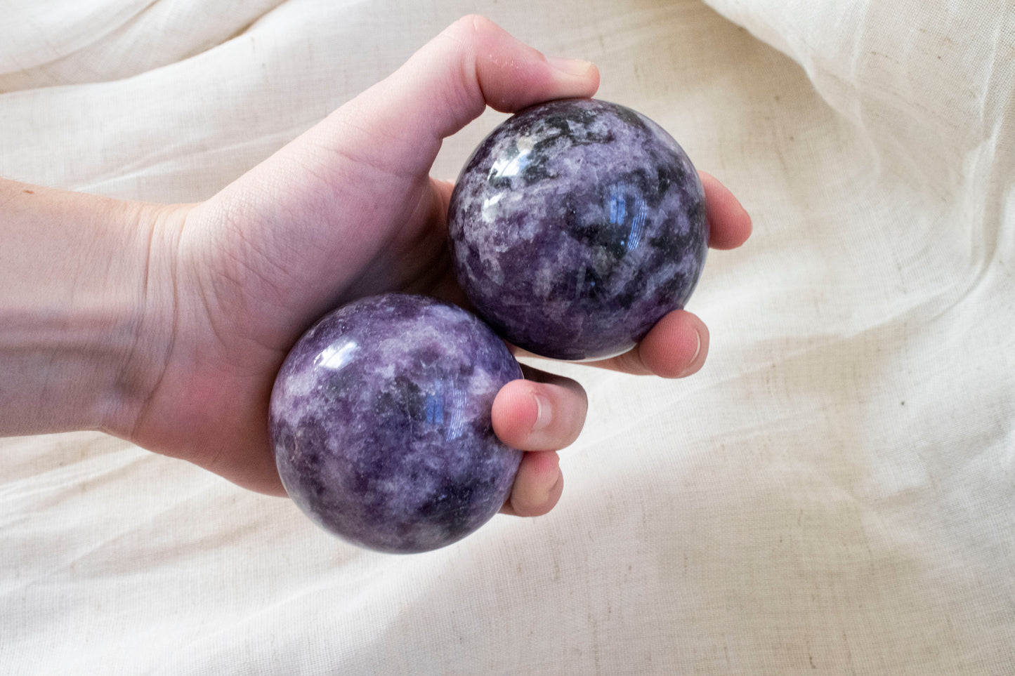 Lepidolite Sphere 1