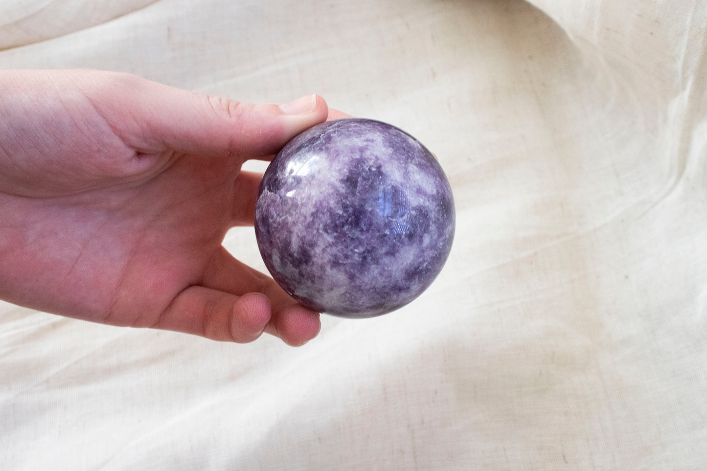 Lepidolite Sphere 1