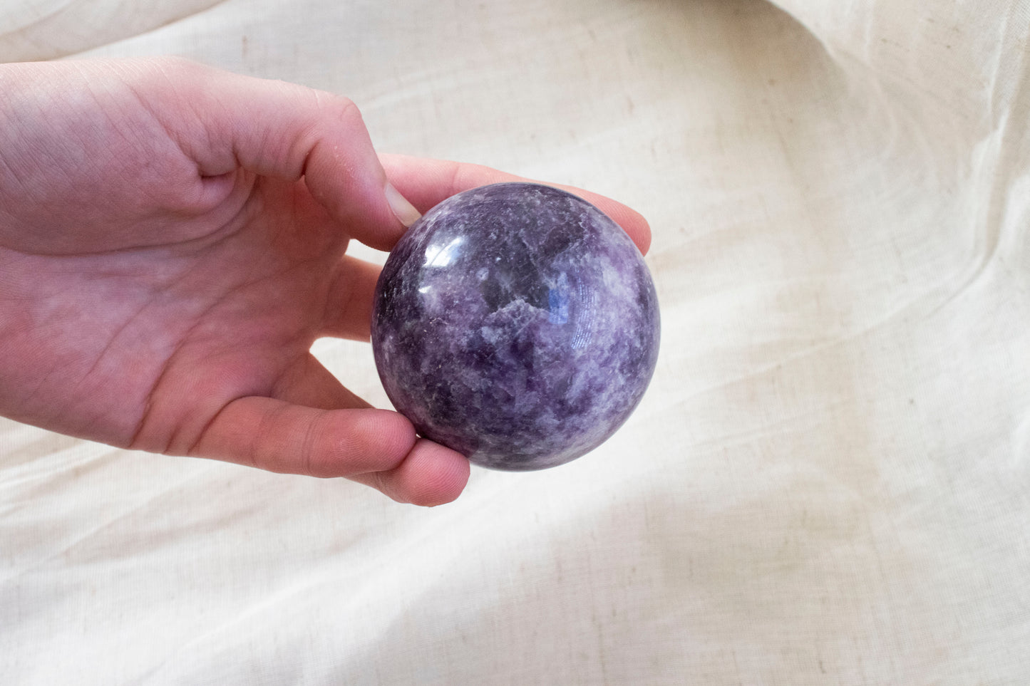 Lepidolite Sphere 1