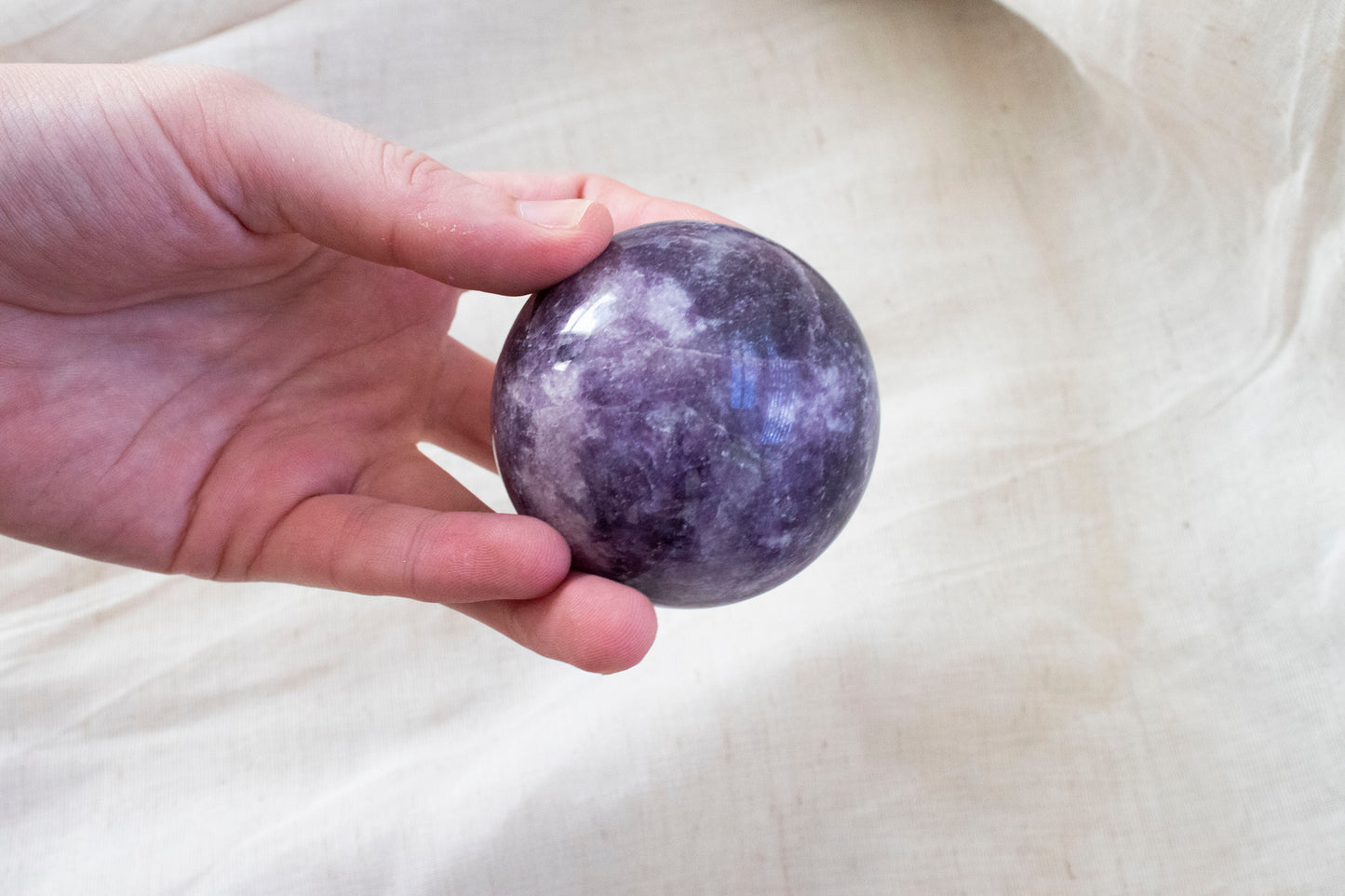 Lepidolite Sphere 1