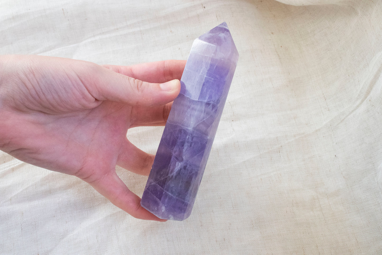 Purple Fluorite Point 1