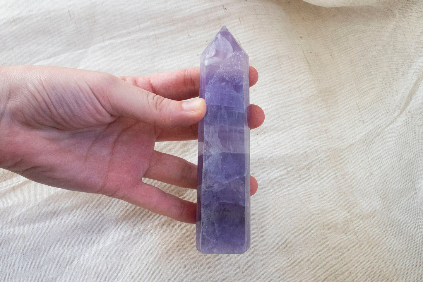 Purple Fluorite Point 1