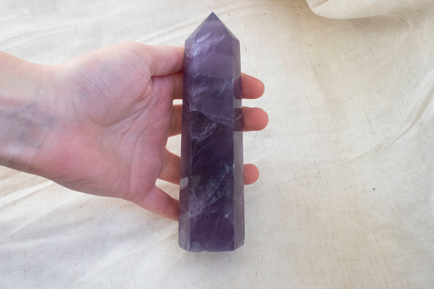 Purple Fluorite Point 2