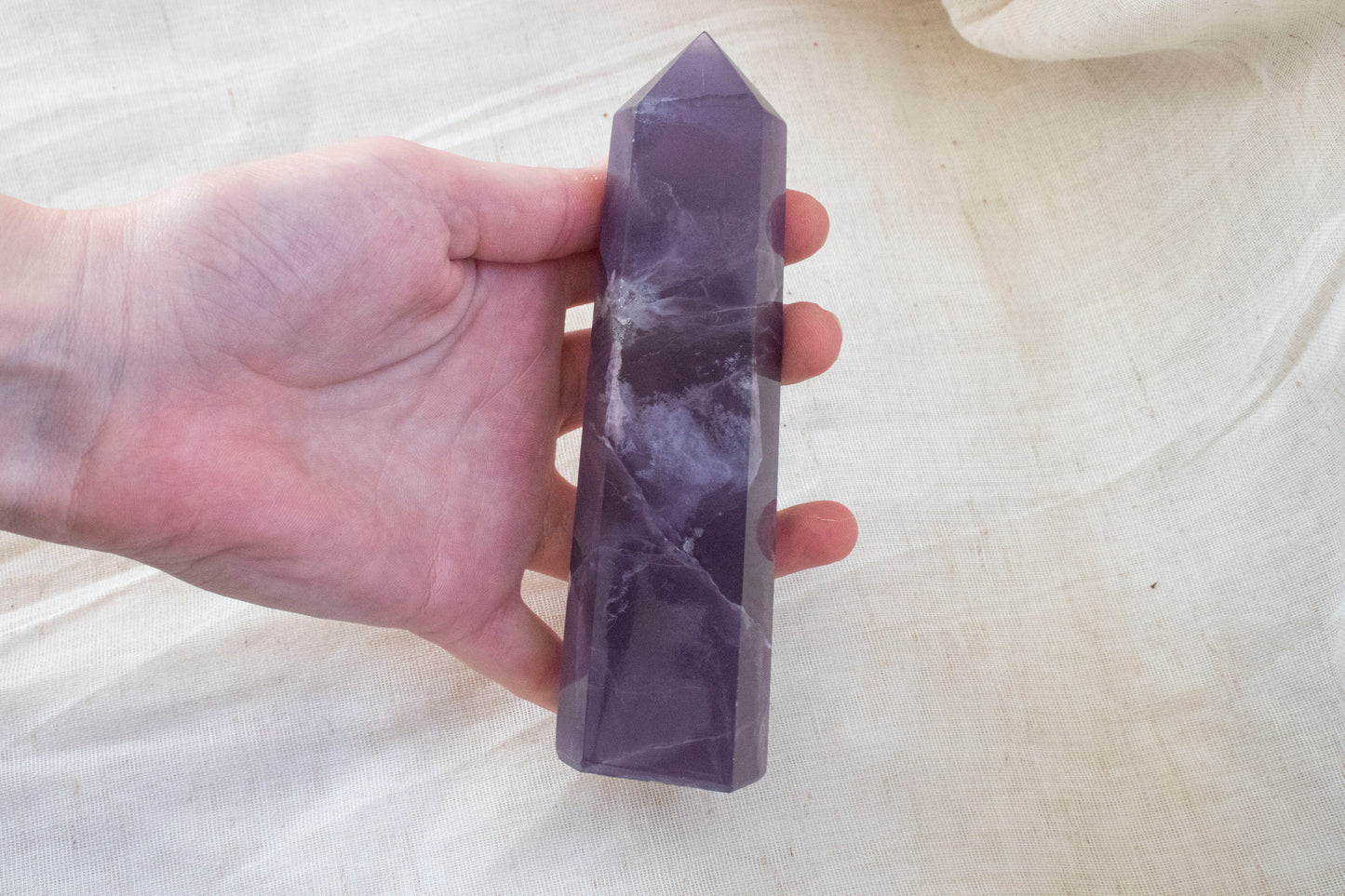 Purple Fluorite Point 2