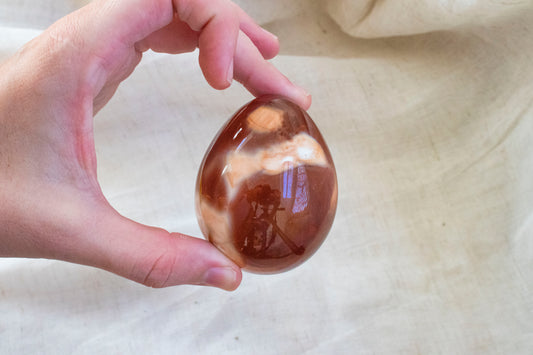 Carnelian Agate Egg 1