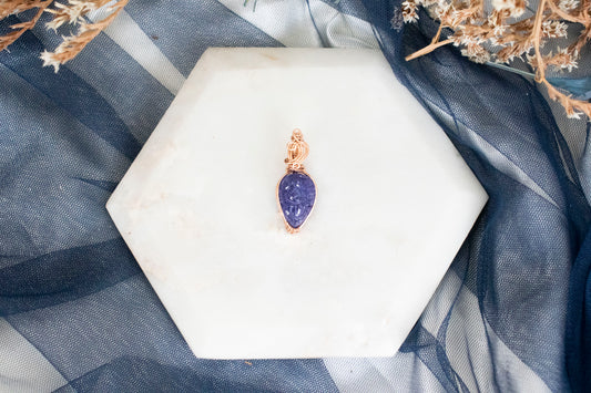 Paris - Tanzanite Pendant (14k Rose Gold Fill)