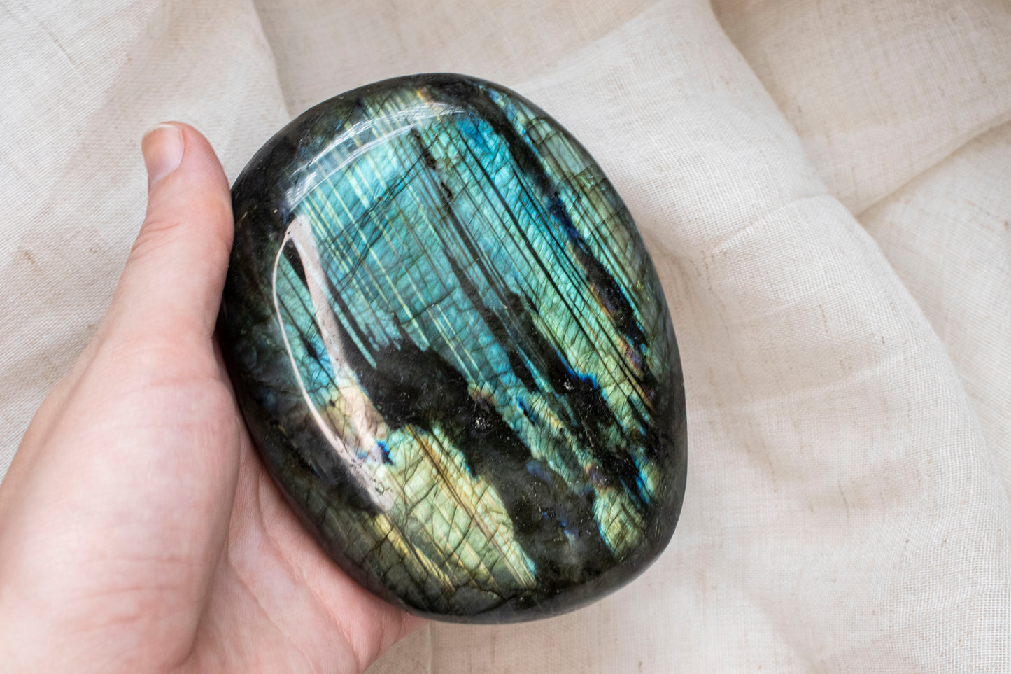 Large Labradorite Palmstone