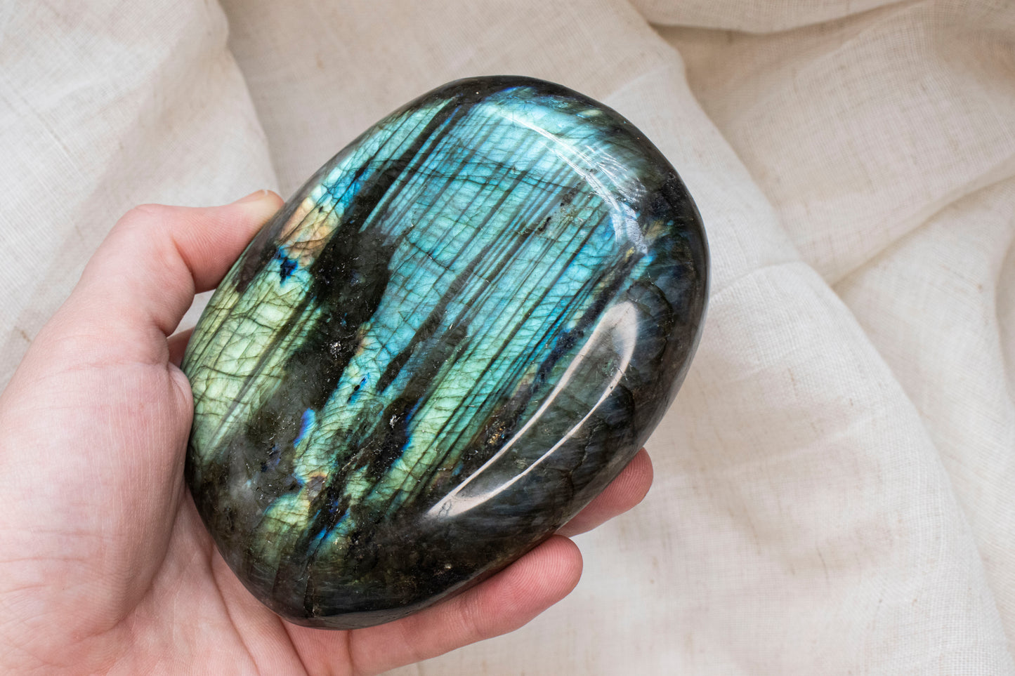 Large Labradorite Palmstone