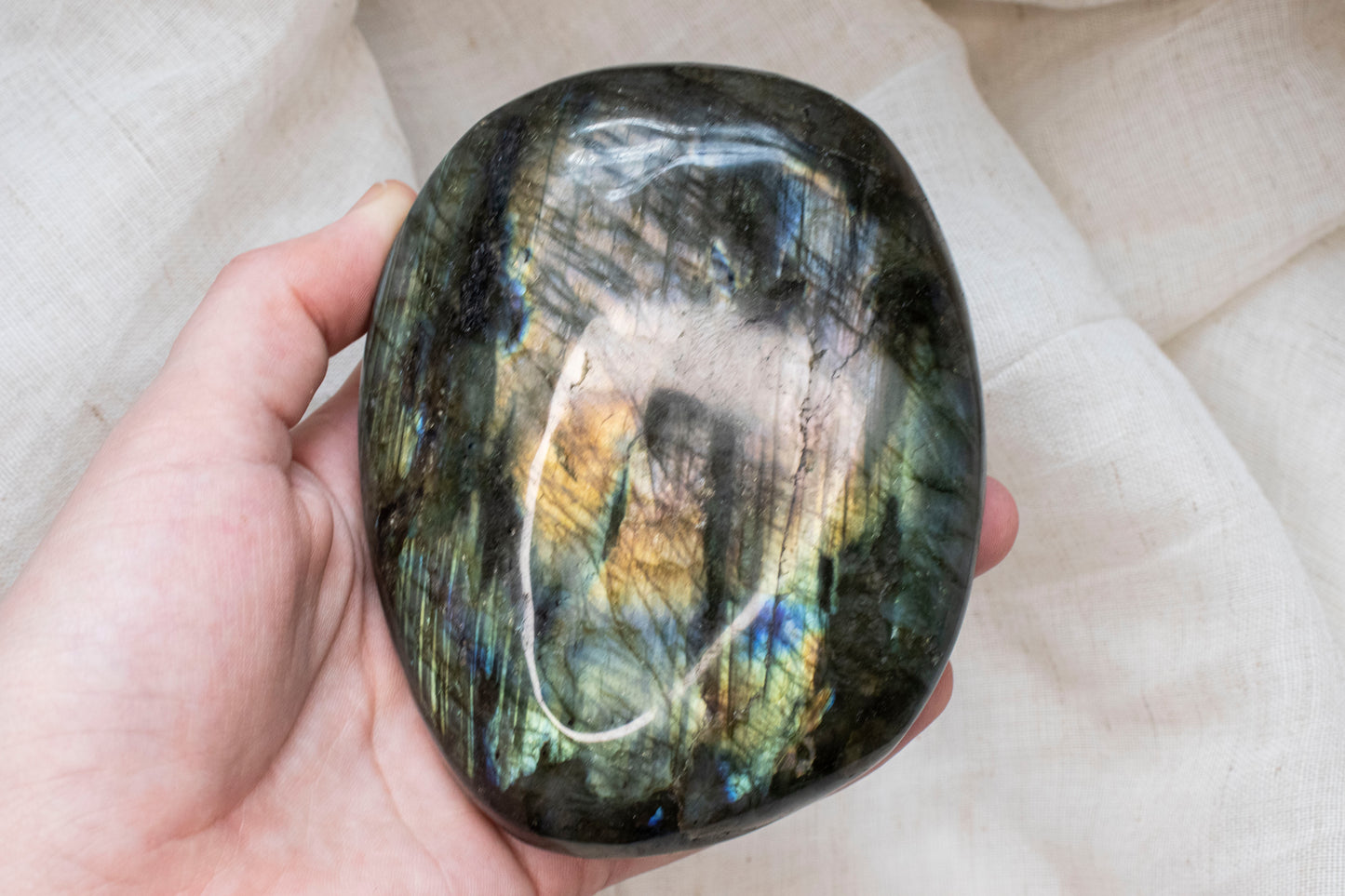 Large Labradorite Palmstone