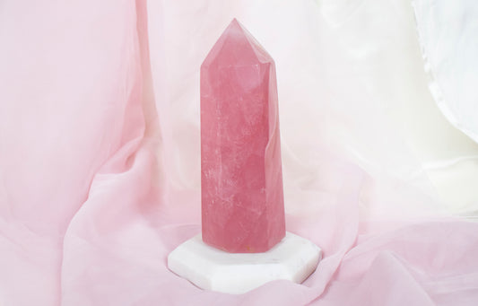 Large Rose Quartz Tower