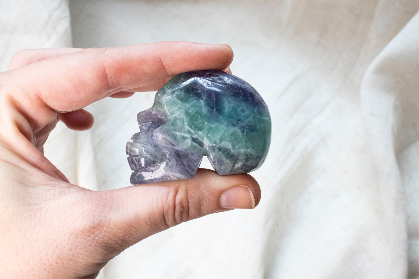 Fluorite Skull 2