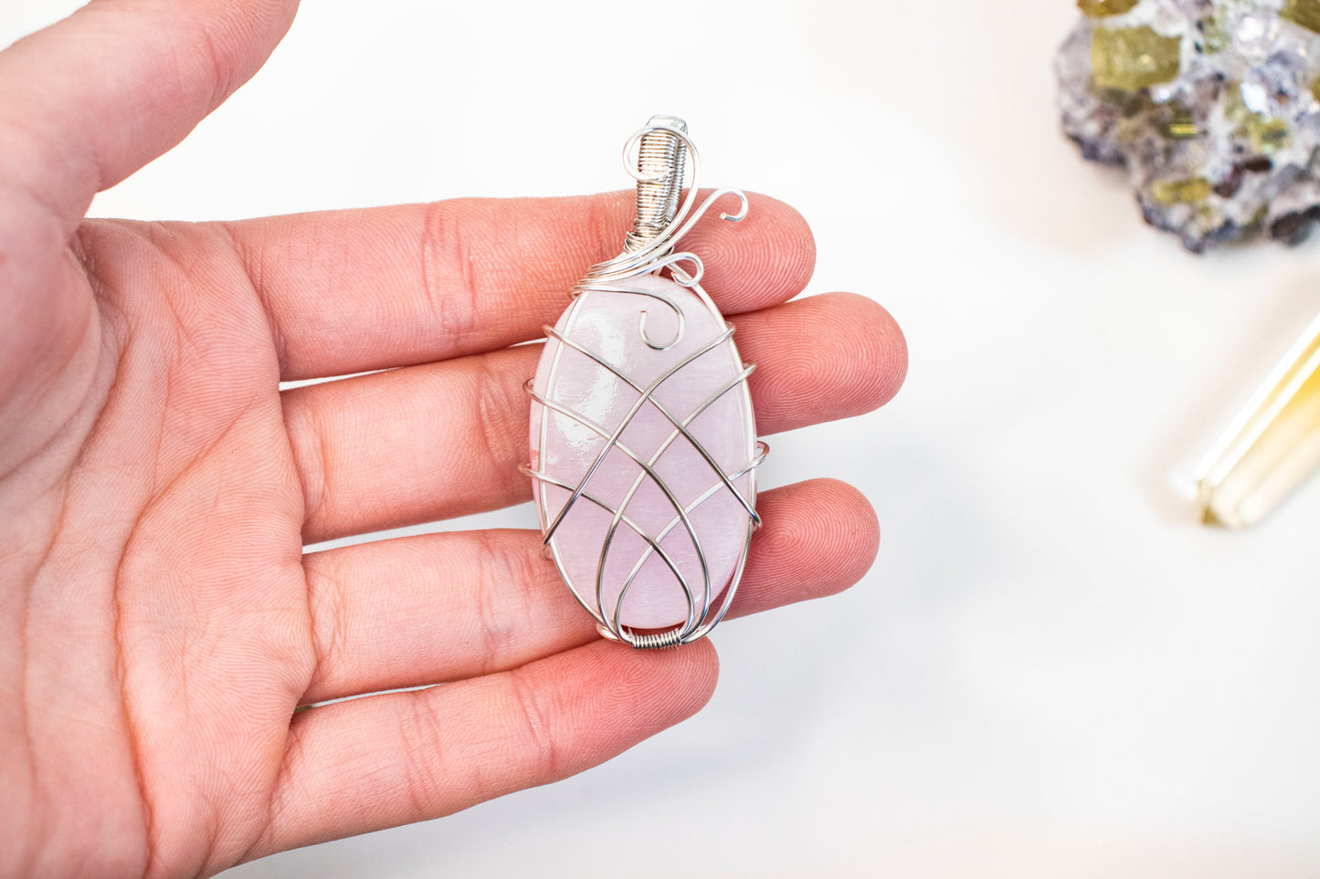 Pink Calcite Pendant