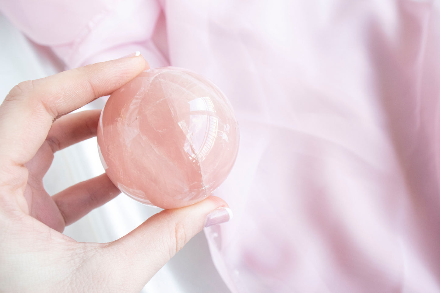 Rose Quartz Sphere 1