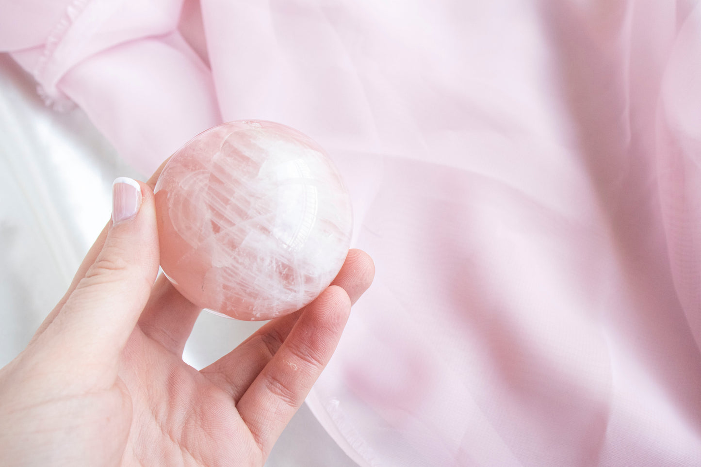 Rose Quartz Sphere 1