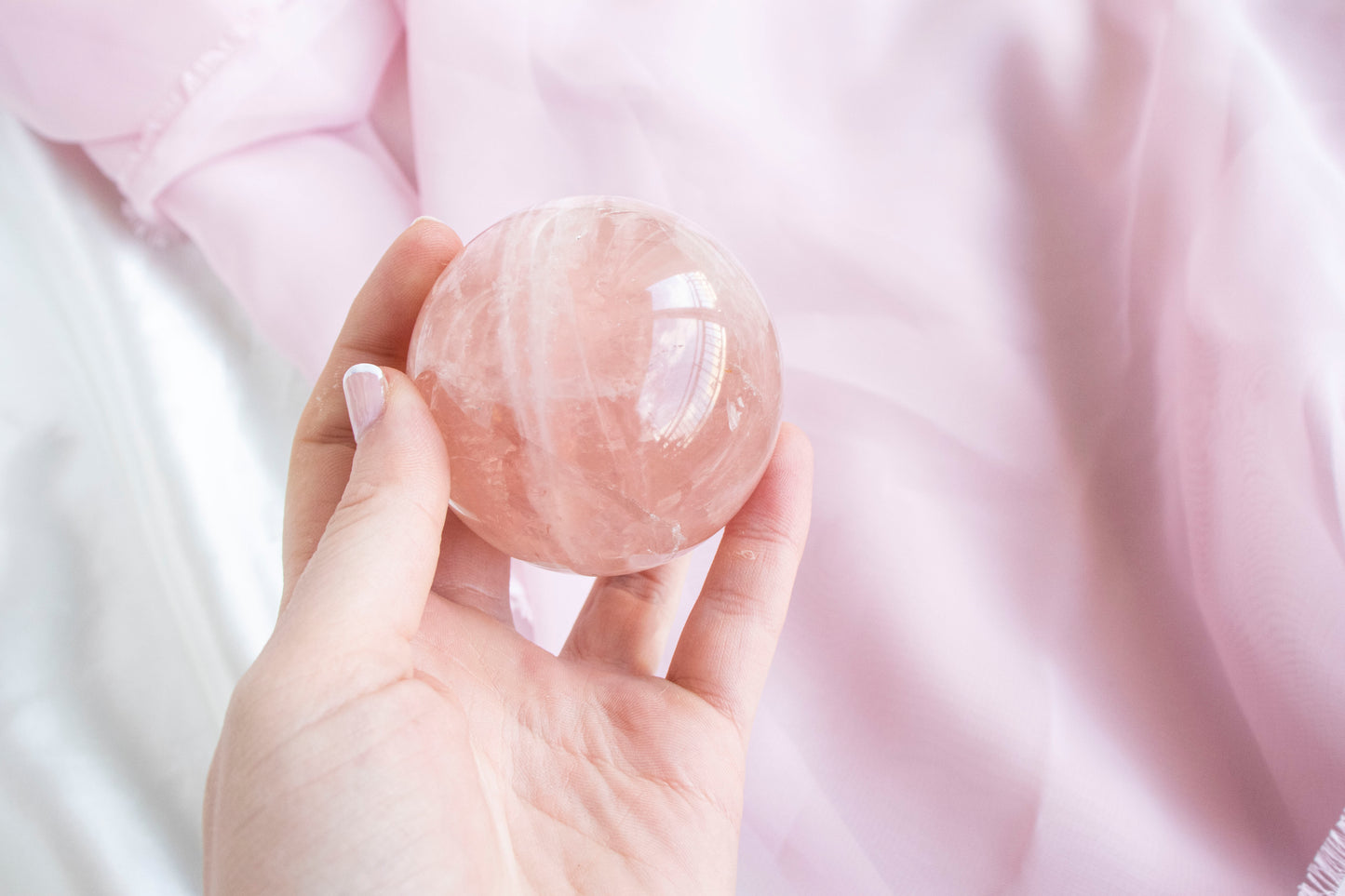 Rose Quartz Sphere 3