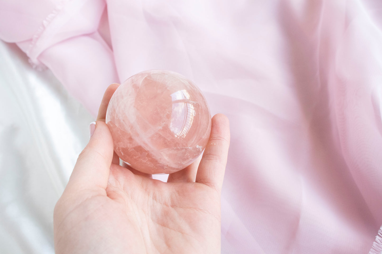 Rose Quartz Sphere 3