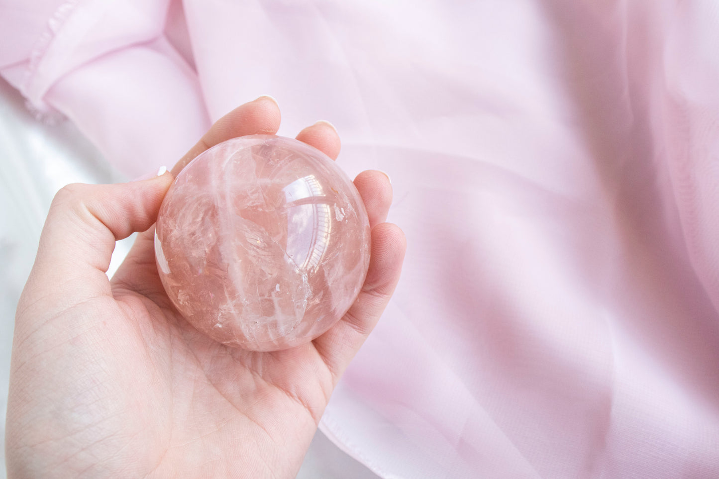 Rose Quartz Sphere 3