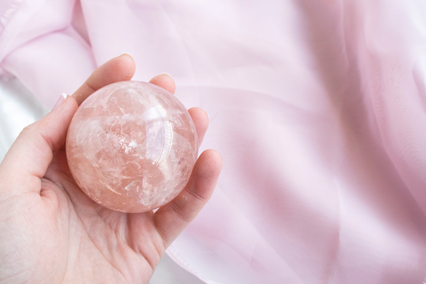 Rose Quartz Sphere 3