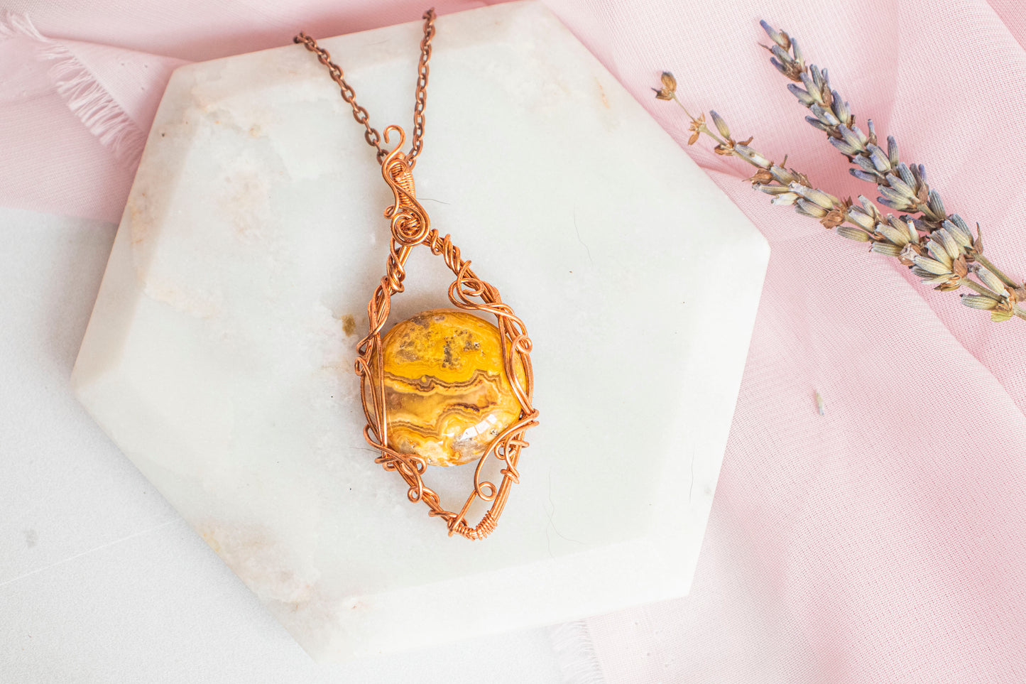 Crazy Lace Agate Pendant