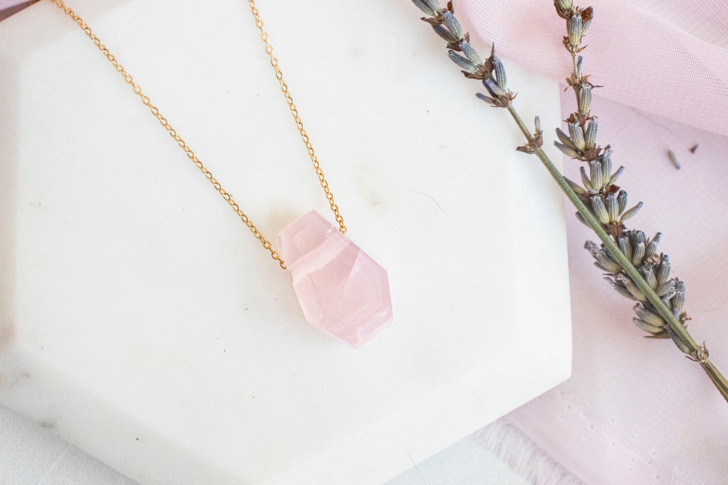 Rose Quartz Elegance Pendant