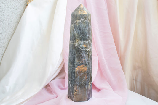 Extra Large Orange Labradorite Tower